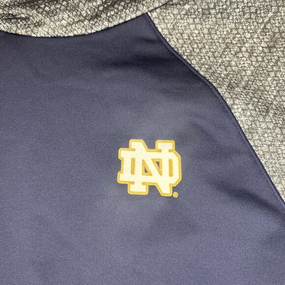 UNDER ARMOUR x NOTRE DAME Womens M ColdGear 1/2 Zip Performance Jacket Irish - Picture 2 of 7